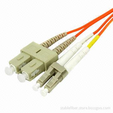 MM Simplex and Duplex SC/LC Fiber-optic Patch Cord with -40 to 85°C Operating Temperature